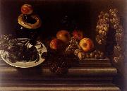 Still-Life of Fruit and a Plate of Olives  Juan de  Espinosa